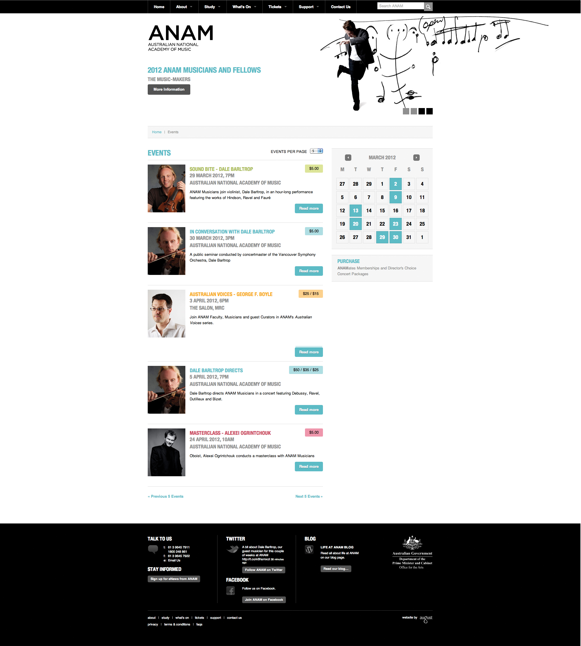 ANAM 2012 Website