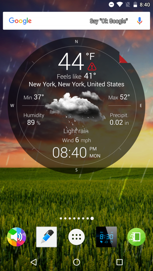 Weather Live (Free) (Android) Silver Winner 2016 [app] design awards