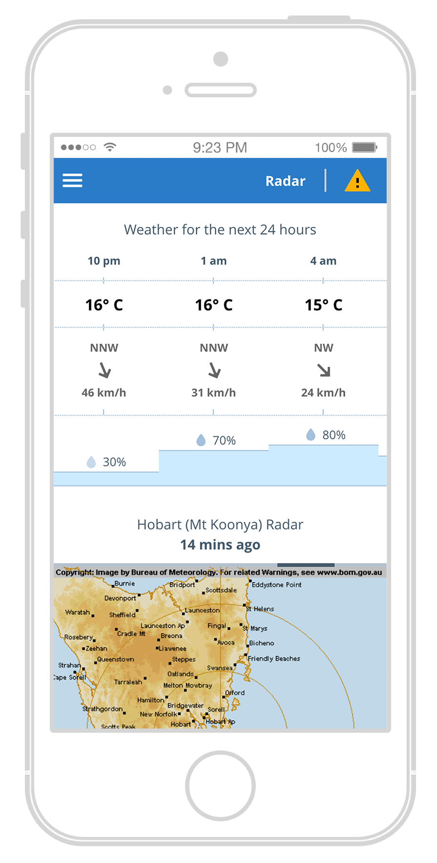BOM Weather app