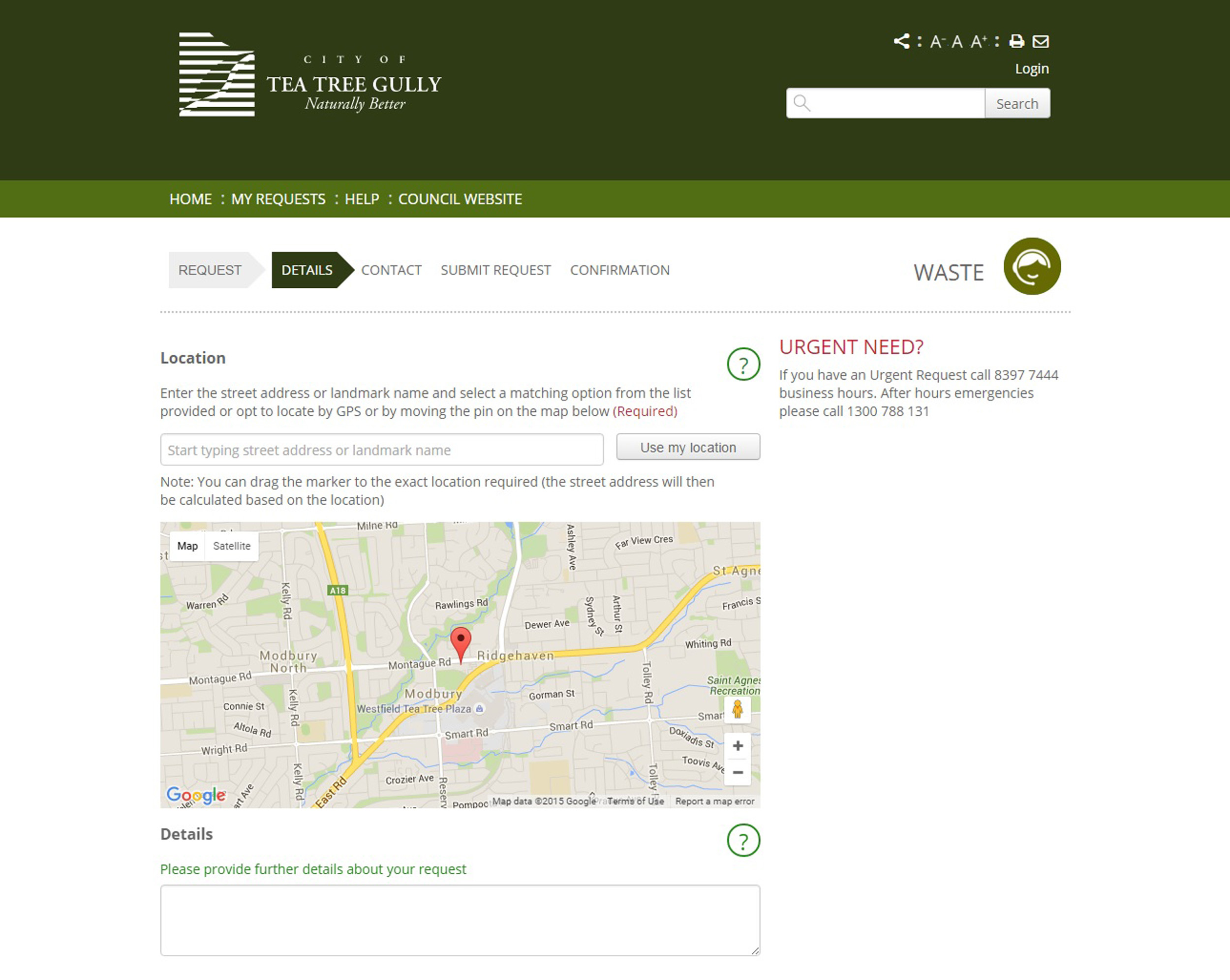 Cttg City of Tea Tree Gully Website & e-Portal Project