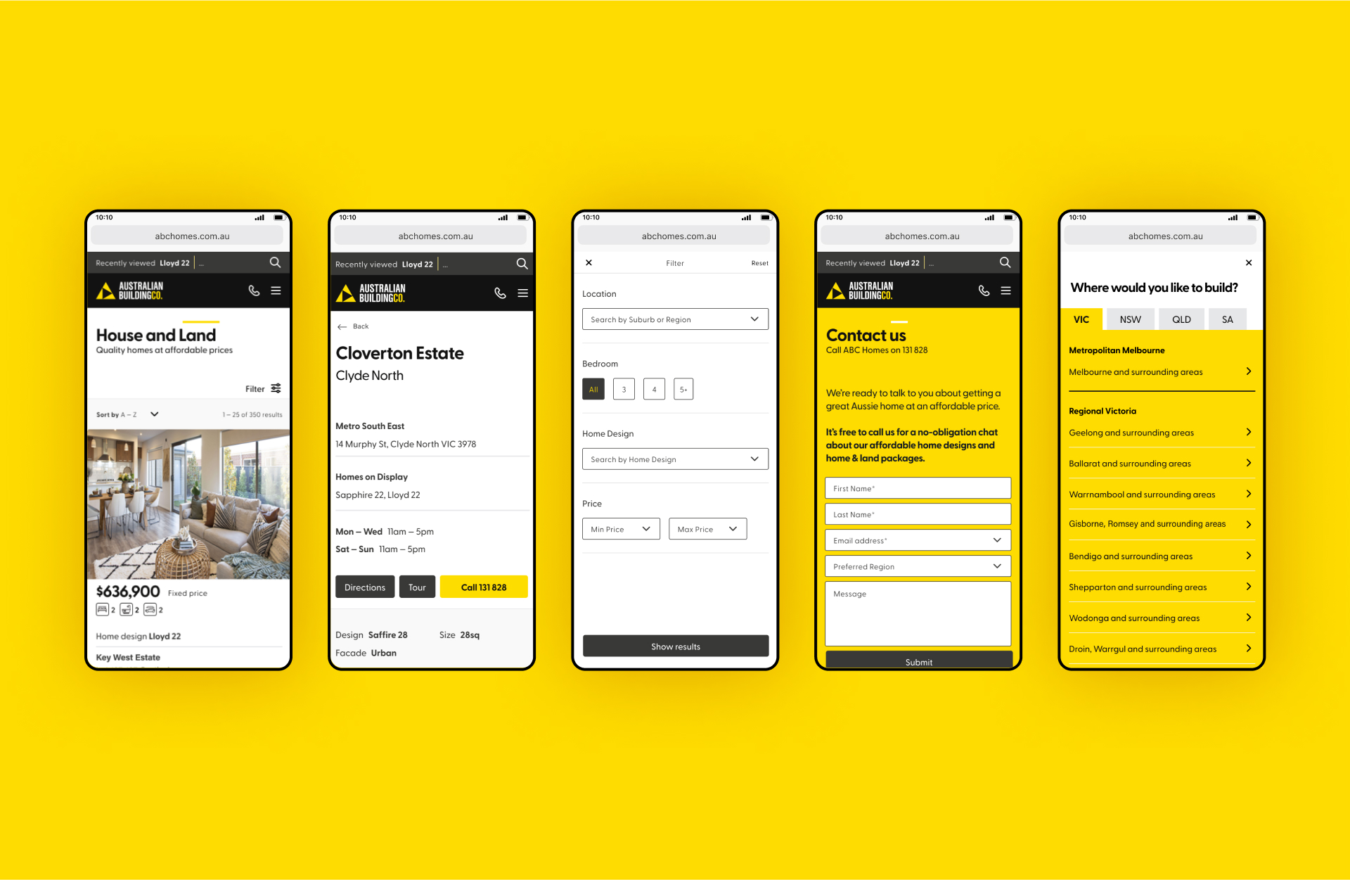ABC Homes Website Creation