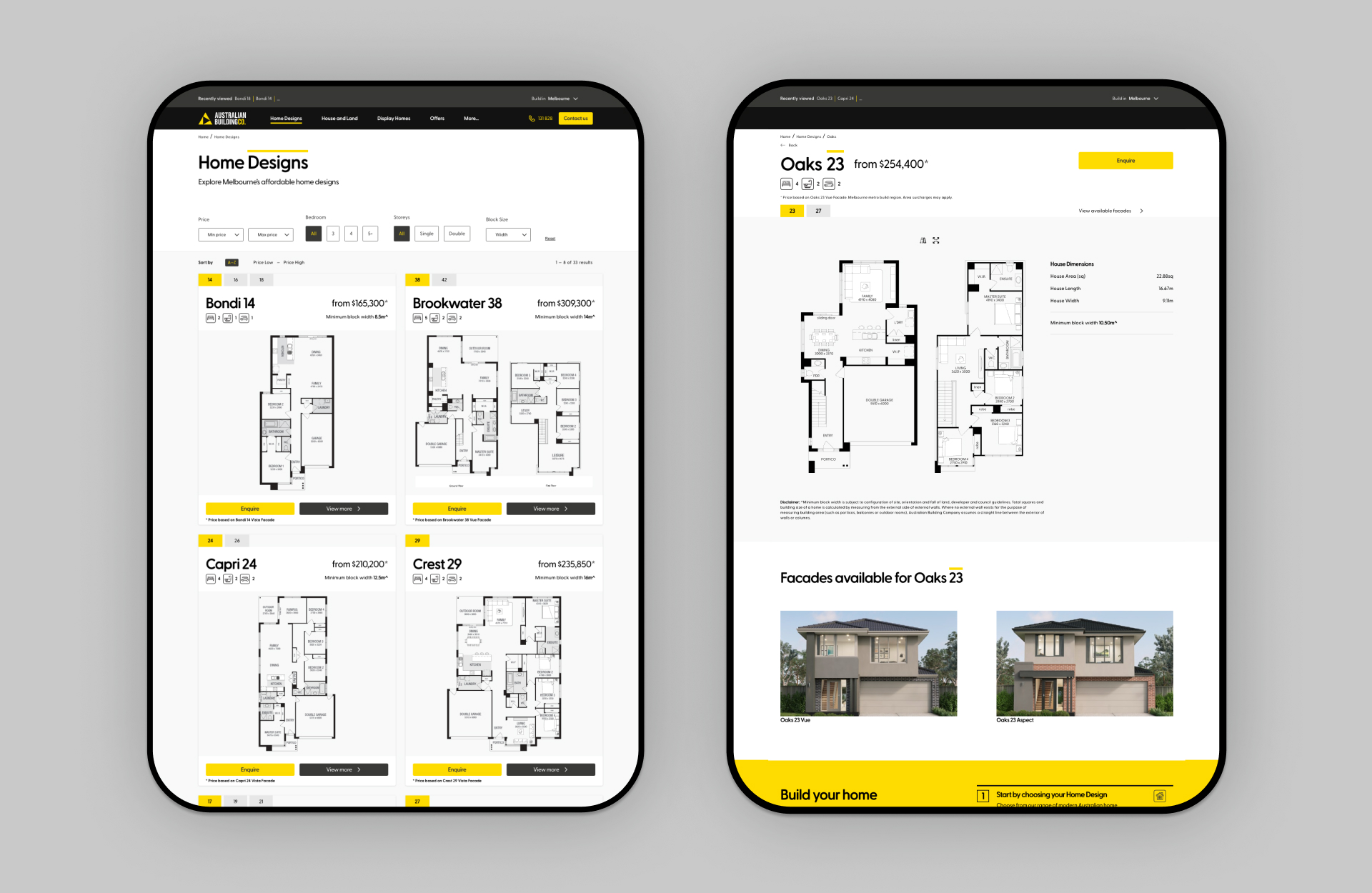 ABC Homes Website Creation