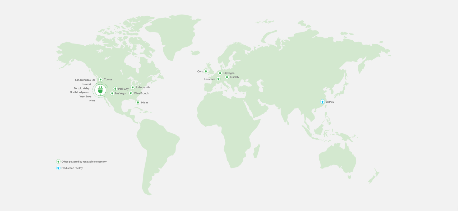 Logitech Sample Map Logitech Pledge for Climate Positivity