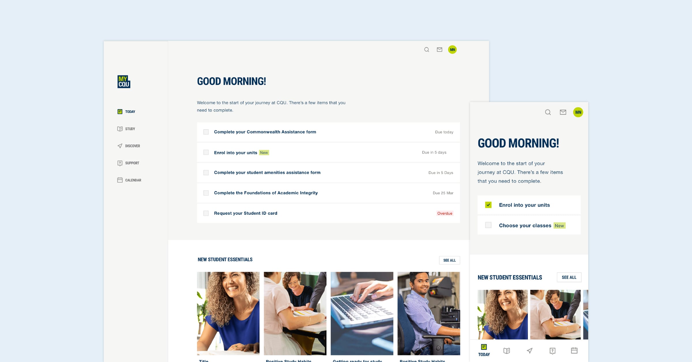 MyCQU: a seamless and personalised digital experience for students