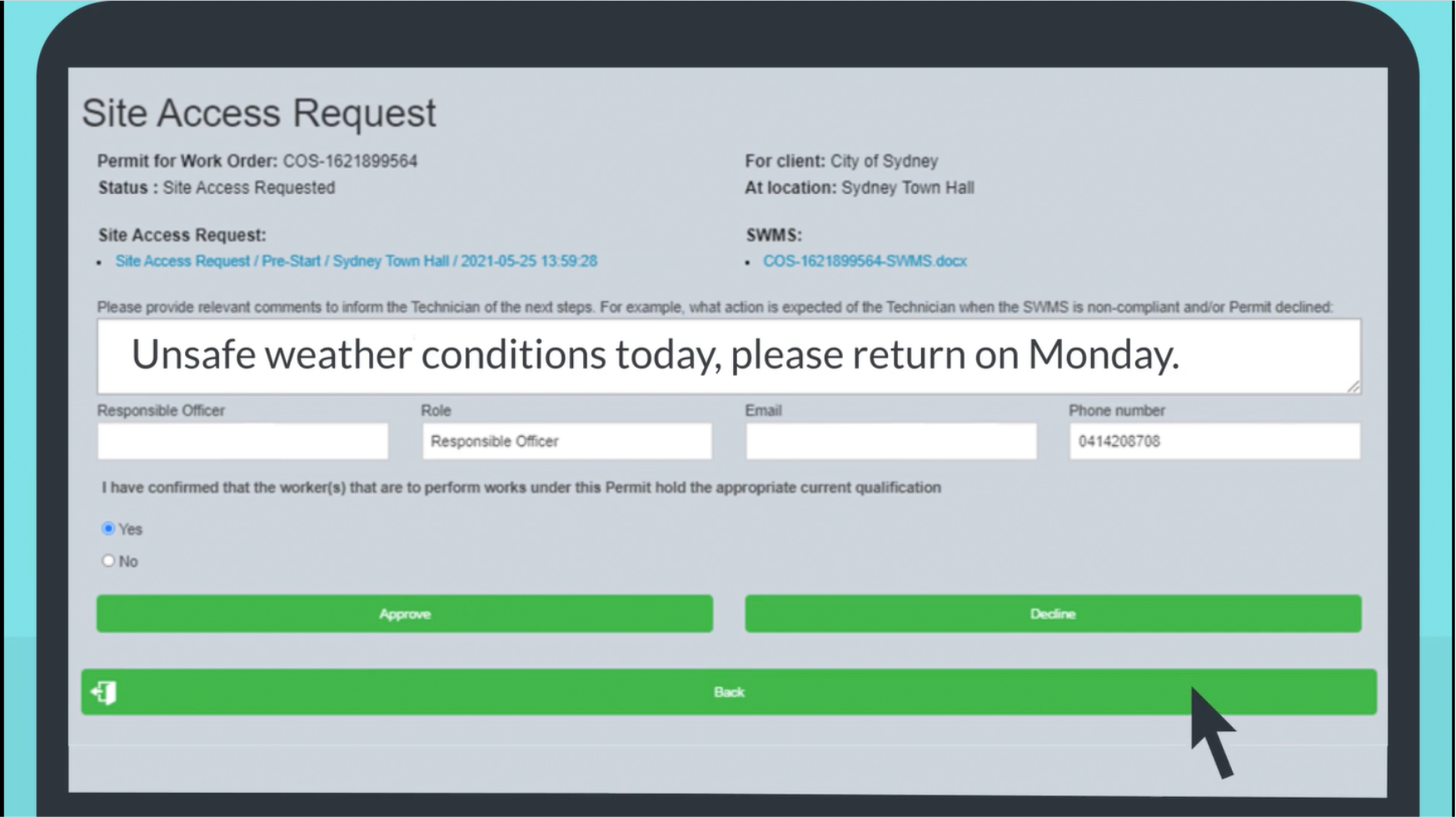 Visitor and Contractor Management System