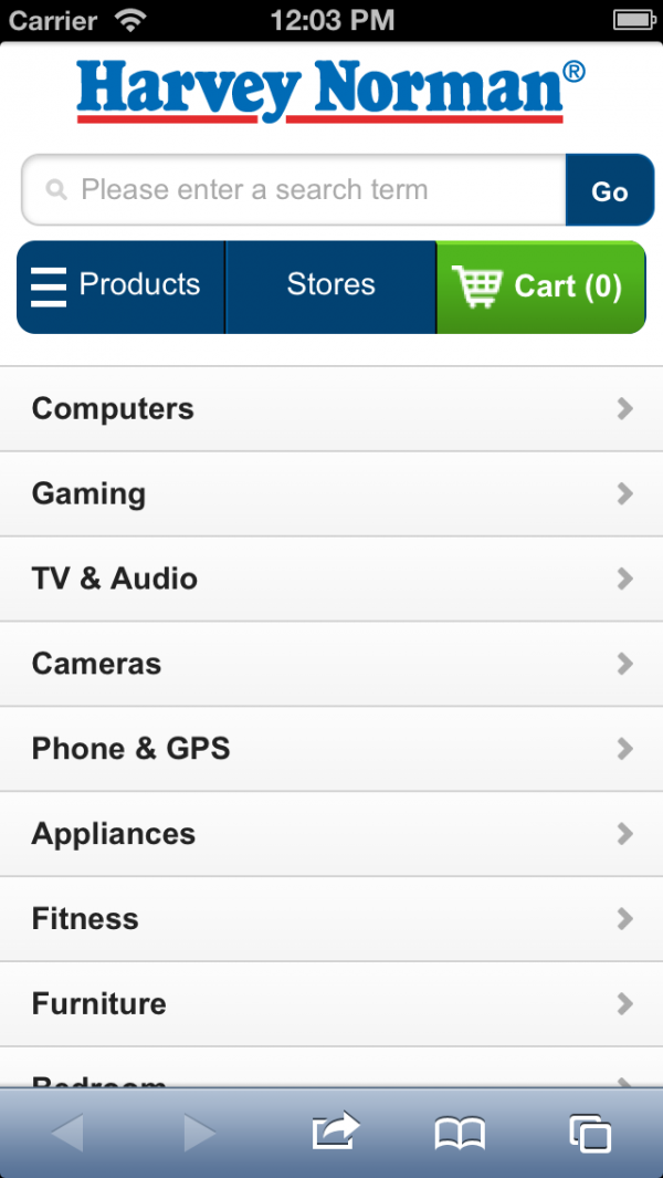 Harvey Norman All in One Mobile Store Finalist 2013 Mobile Awards
