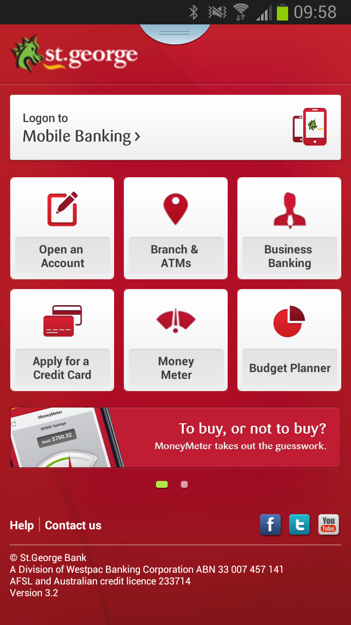 MoneyMeter - St.George Banking Group