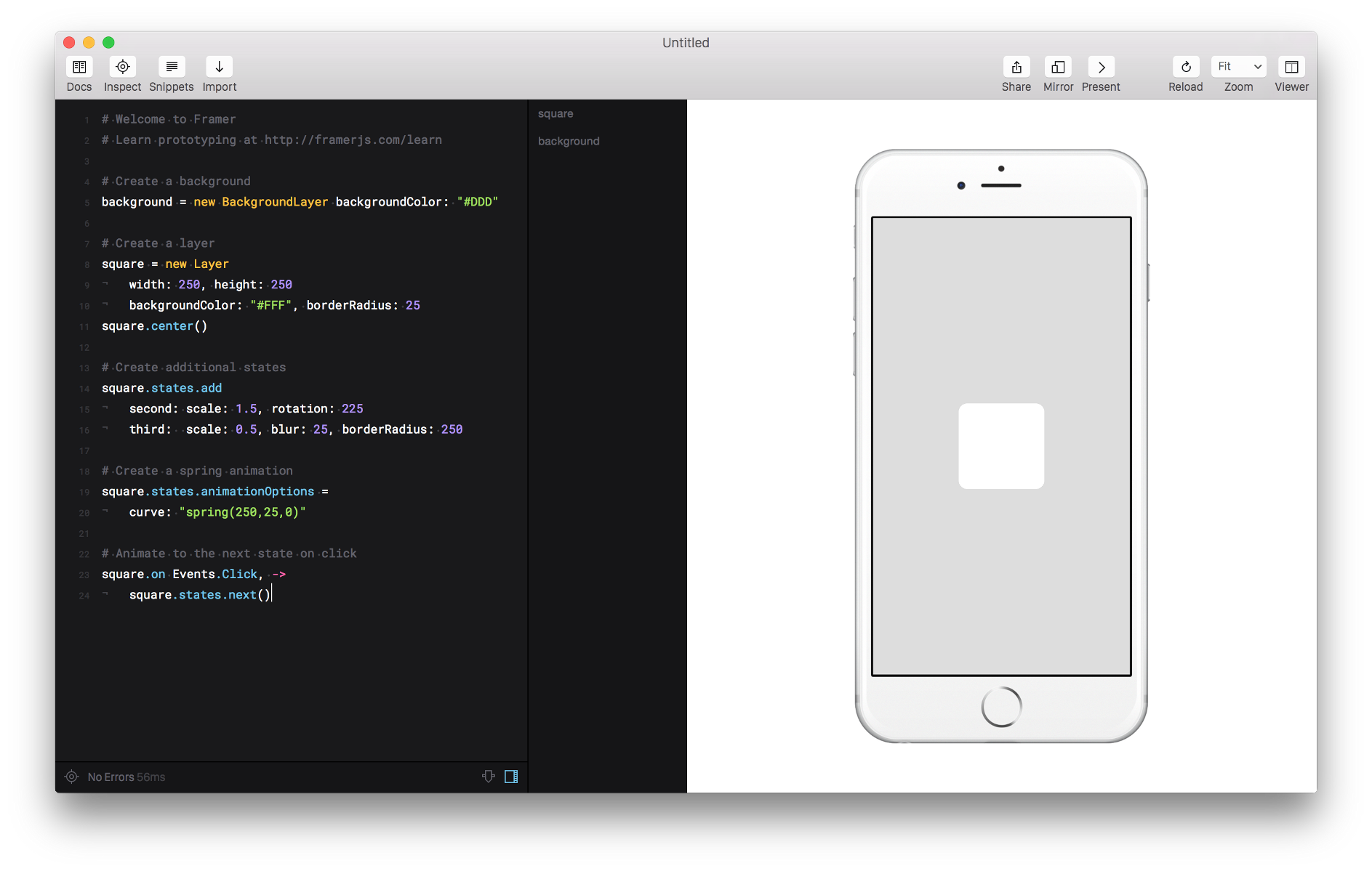 Framerjs silver winner 2015 app design awards usa